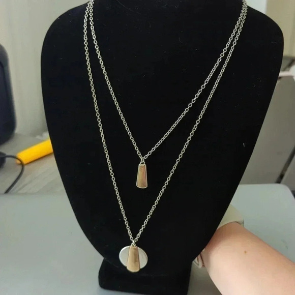 THE Sak women's silver and gold necklace - Picture 2 of 8